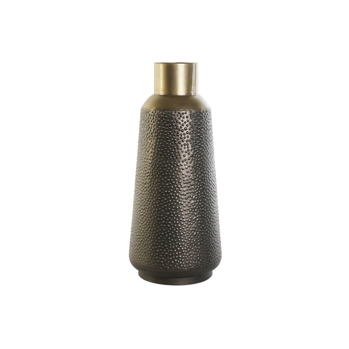 DKD Home Decor Jarrón de Metal Gris Oscuro 25x25x56,5 cm DKD Home Decor Jarrón de Metal Gris Oscuro 25x25x56,5 cm