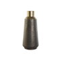 DKD Home Decor Jarrón de Metal Gris Oscuro 25x25x56,5 cm