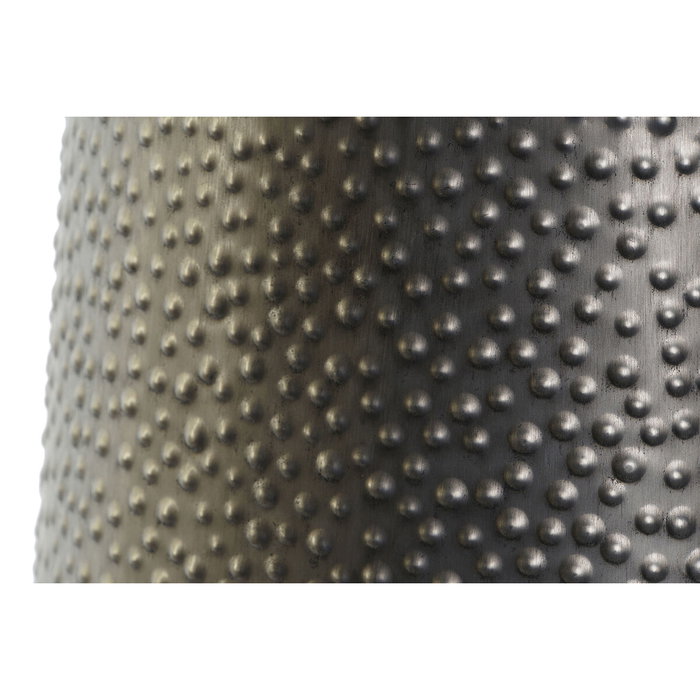 DKD Home Decor Jarrón de Metal Gris Oscuro 25x25x56,5 cm DKD Home Decor Jarrón de Metal Gris Oscuro 25x25x56,5 cm