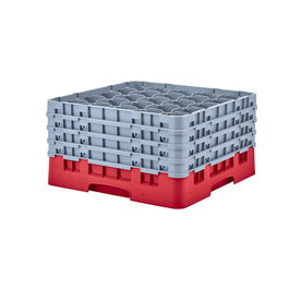 CAMBRO Cesta de lavado 25 comp. Rojo