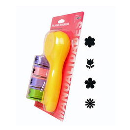 Taladro Goma Eva Pryse 19,1 Mm. 4 En 1 Modelo D (4 Flores) (Set de 10)