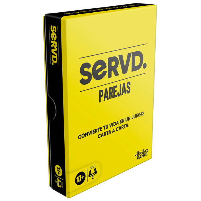 Hasbro Gaming Servd Parejas G3533 - Juego de Cartas para Parejas en Español, +18 años