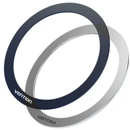 Pack 2 pegatinas universales para anillos de metal magnÉticos vention kqob0 compatible con smartphones