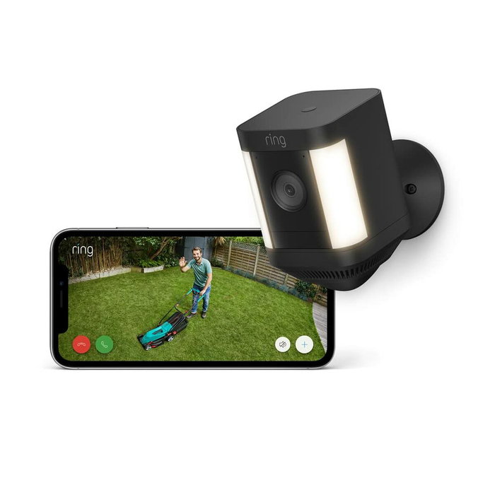 Ring Spotlight Cam Plus Battery Negra