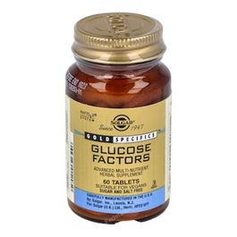 SOLGAR Glucose Factors 60 Comp. Contribuye a mantener los niveles de glucosa regulados Apto para veganos