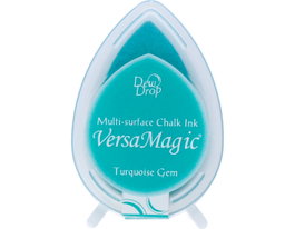Tsukineko Versamagic Almohadilla de Tinta Gema Turquesa Efecto Tiza 32x50mm