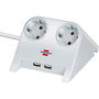 Regleta Enchufes 2 Tomas sin Interruptor Brennenstuhl 1153520222 3600 W USB x 2 Sobremesa (1,8 m)