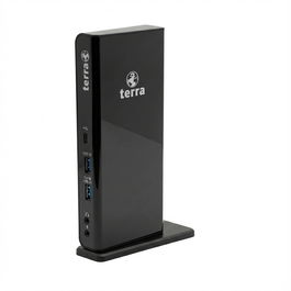 Terra 732 Dockingstation USB-A/C con Soporte para Doble Pantalla