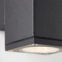 Brilliant Aplique de Exterior HALLY BRI90959A58, Metal y Cristal Antracita, LED GU10 10W, IP44