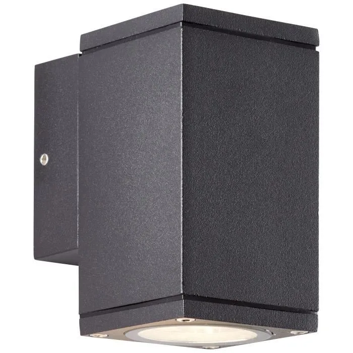 Brilliant Aplique de Exterior HALLY BRI90959A58, Metal y Cristal Antracita, LED GU10 10W, IP44 Brilliant Aplique de Exterior HALLY BRI90959A58, Metal y Cristal Antracita, LED GU10 10W, IP44
