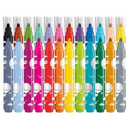 Rotulador Fibra Maped Color´Peps Early Age Jumbo Estuche De 24 (Set de 12)
