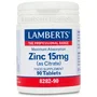 LAMBERTS Zinc Citrato 15 mg, 90 cápsulas