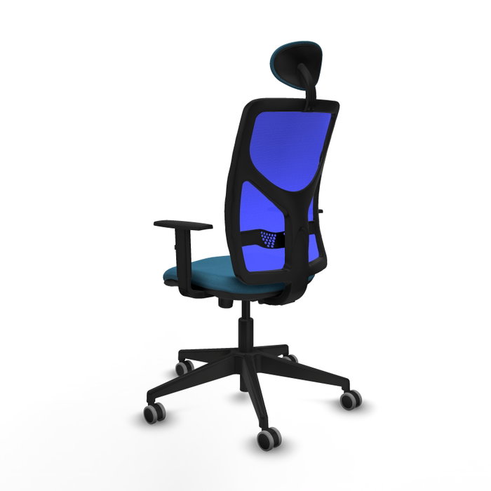 PIQUERAS Y CRESPO Silla de oficina Motilla con mecanismo Sincro, Verde petróleo y Azul PIQUERAS Y CRESPO Silla de oficina Motilla con mecanismo Sincro, Verde petróleo y Azul