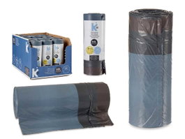 Arte Regal Bolsa Basura Autocierre Perfumada Limón 30L 20Uds Gris Polietileno 55x55 cm (Set de 15)