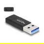 DELOCK Adaptador USB 3.2 Gen 2 USB Typ-A Stecker zu USB Type-C Buchse Negro