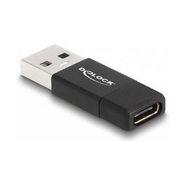 DELOCK Adaptador USB 3.2 Gen 2 USB Typ-A Stecker zu USB Type-C Buchse Negro