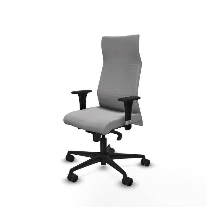PIQUERAS Y CRESPO Sillón Albacete Gris Claro con Mecanismo Sincro y Brazos 1D PIQUERAS Y CRESPO Sillón Albacete Gris Claro con Mecanismo Sincro y Brazos 1D