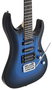 Guitarra Aria Mac-Std Azul Metalizado