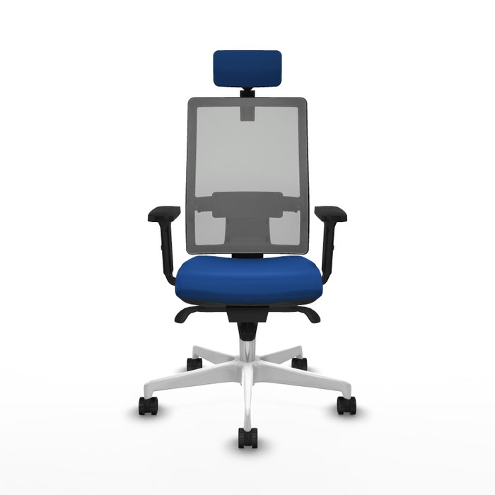 PIQUERAS Y CRESPO Silla de oficina Horna con mecanismo Sincro, Azul y Gris PIQUERAS Y CRESPO Silla de oficina Horna con mecanismo Sincro, Azul y Gris