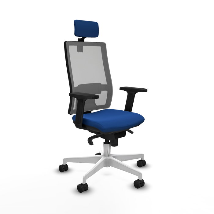 PIQUERAS Y CRESPO Silla de oficina Horna con mecanismo Sincro, Azul y Gris PIQUERAS Y CRESPO Silla de oficina Horna con mecanismo Sincro, Azul y Gris