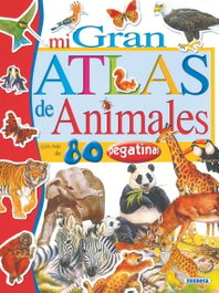 SUSAETA EDICIONES Mi gran atlas de animales con pegatinas