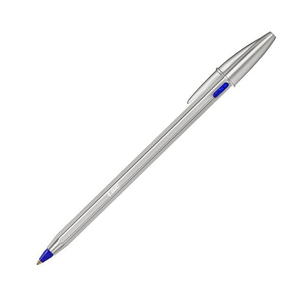 BIC Cristal Renew Bolígrafo Cuerpo Metal Mate con Tinta Azul y 2 Recambios BIC Cristal Renew Bolígrafo Cuerpo Metal Mate con Tinta Azul y 2 Recambios