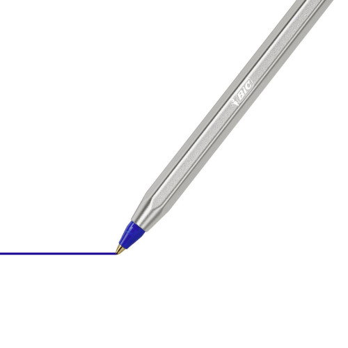 BIC Cristal Renew Bolígrafo Cuerpo Metal Mate con Tinta Azul y 2 Recambios BIC Cristal Renew Bolígrafo Cuerpo Metal Mate con Tinta Azul y 2 Recambios