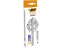 BIC Cristal Renew Bolígrafo Cuerpo Metal Mate con Tinta Azul y 2 Recambios