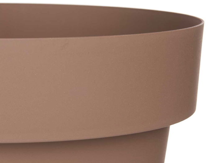 Ibergarden Maceta de Plástico Marrón con Reserva de Agua 40 cm (Set de 6)