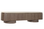 DKD Home Decor Mueble TV MDF Granito 200x40x45 Marrón