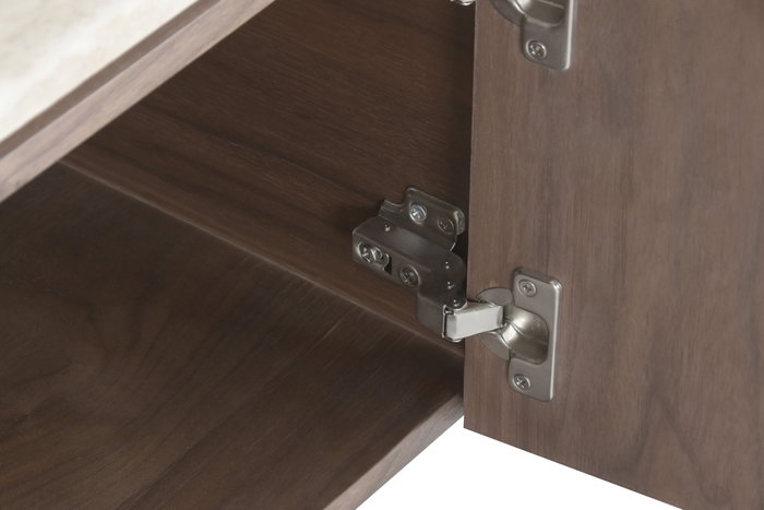 DKD Home Decor Mueble TV MDF Granito 200x40x45 Marrón