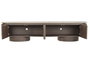 DKD Home Decor Mueble TV MDF Granito 200x40x45 Marrón