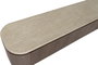DKD Home Decor Mueble TV MDF Granito 200x40x45 Marrón