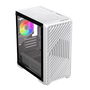 Keep Out Caja Gaming XC-220 W Glass Blanca Micro-ATX Torre ATX para PC Gaming