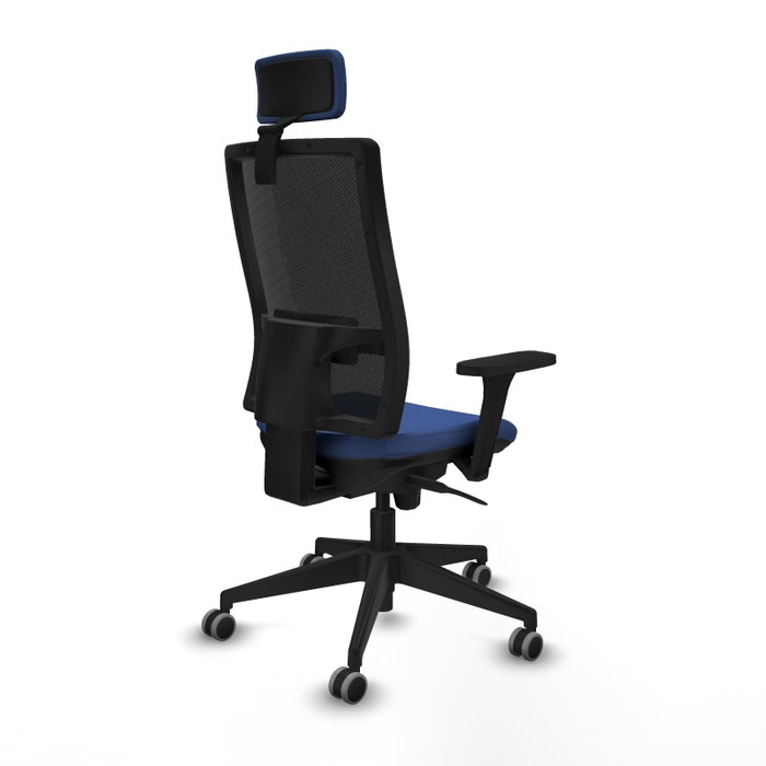 PIQUERAS Y CRESPO Silla de oficina Horna con mecanismo Sincro, Azul marino y Negro PIQUERAS Y CRESPO Silla de oficina Horna con mecanismo Sincro, Azul marino y Negro