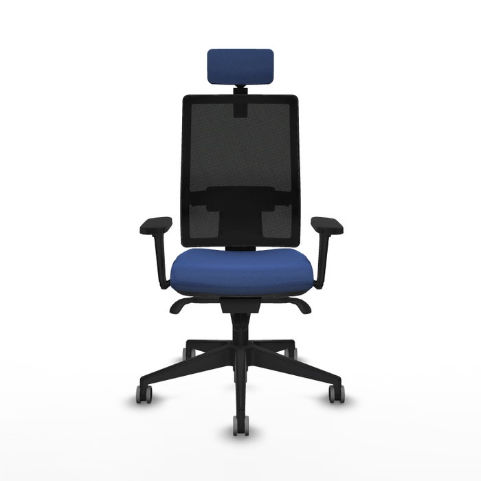PIQUERAS Y CRESPO Silla de oficina Horna con mecanismo Sincro, Azul marino y Negro PIQUERAS Y CRESPO Silla de oficina Horna con mecanismo Sincro, Azul marino y Negro