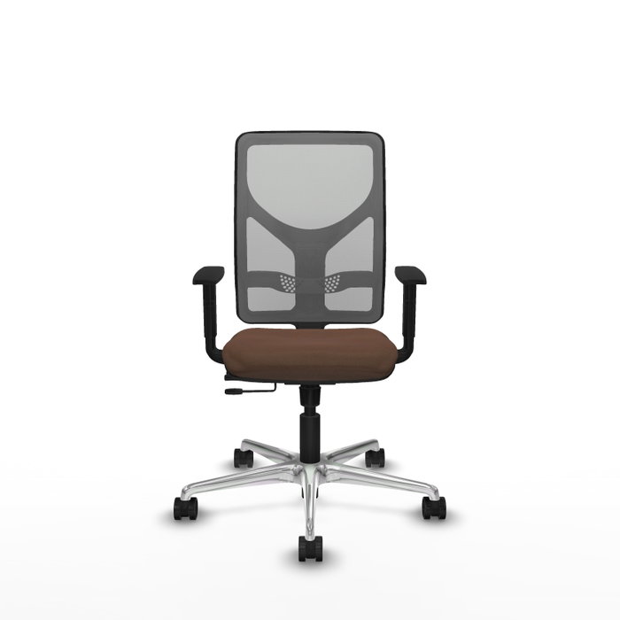 PIQUERAS Y CRESPO Silla de oficina Motilla con mecanismo Sincro/Traslack Marrón y Gris PIQUERAS Y CRESPO Silla de oficina Motilla con mecanismo Sincro/Traslack Marrón y Gris