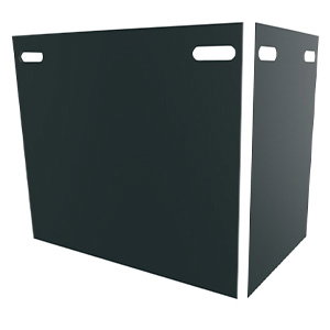 B.Pro Revestimiento con Puertas Color Carro SW 8, Acero Inoxidable para Almacenaje y Transporte