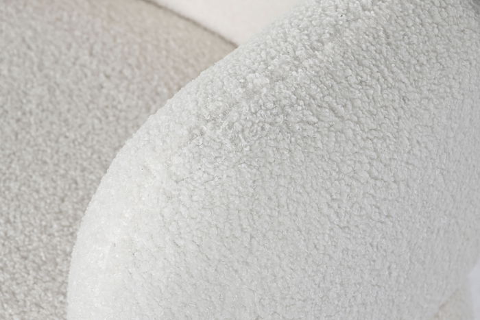 DKD Home Decor Butaca Blanco Natural Poliester Madera 70 x 80 x 70 cm