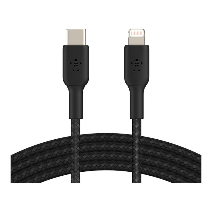 Belkin Cable Boost Charge USB-C a Lightning Trenzado 1 m Negro Belkin Cable Boost Charge USB-C a Lightning Trenzado 1 m Negro