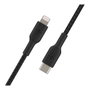 Belkin Cable Boost Charge USB-C a Lightning Trenzado 1 m Negro