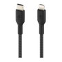 Belkin Cable Boost Charge USB-C a Lightning Trenzado 1 m Negro