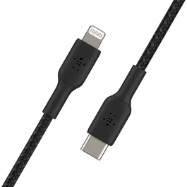 Belkin CAA004BT1MBK Cable de Carga Lightning a USB C 1 m Negro