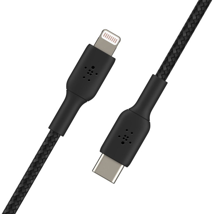 Belkin Cable Boost Charge USB-C a Lightning Trenzado 1 m Negro Belkin Cable Boost Charge USB-C a Lightning Trenzado 1 m Negro