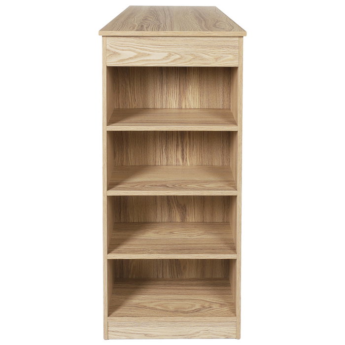 Home Deco Factory Mesa Alta Bar Industriel con Estantes 115x50 cm h.103 cm