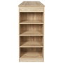Home Deco Factory Mesa Alta Bar Industriel con Estantes 115x50 cm h.103 cm
