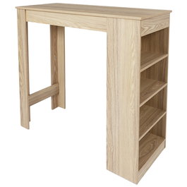 Home Deco Factory Mesa Alta Bar Industriel con Estantes 115x50 cm h.103 cm