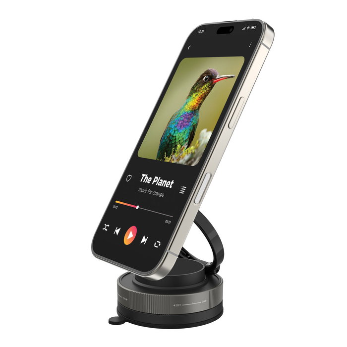 Muvit For Change Soporte de Smartphone para Coche MCCHL0035 Negro