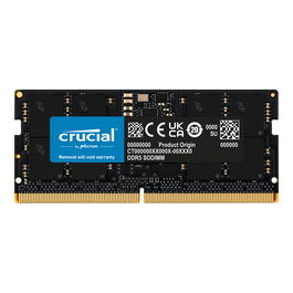 Crucial CT24G56C46S5 Memoria RAM SODIMM DDR5 24 GB 5600 MHz CL46 1.1V Unbuffered On-Die ECC para Portátil