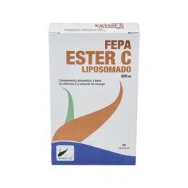 FEPADIET Ester C 800Mg. Liposomado 20 Cápsulas Vitamina C